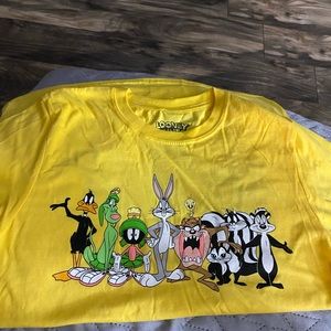 Black and yellow looney tune squad shirt